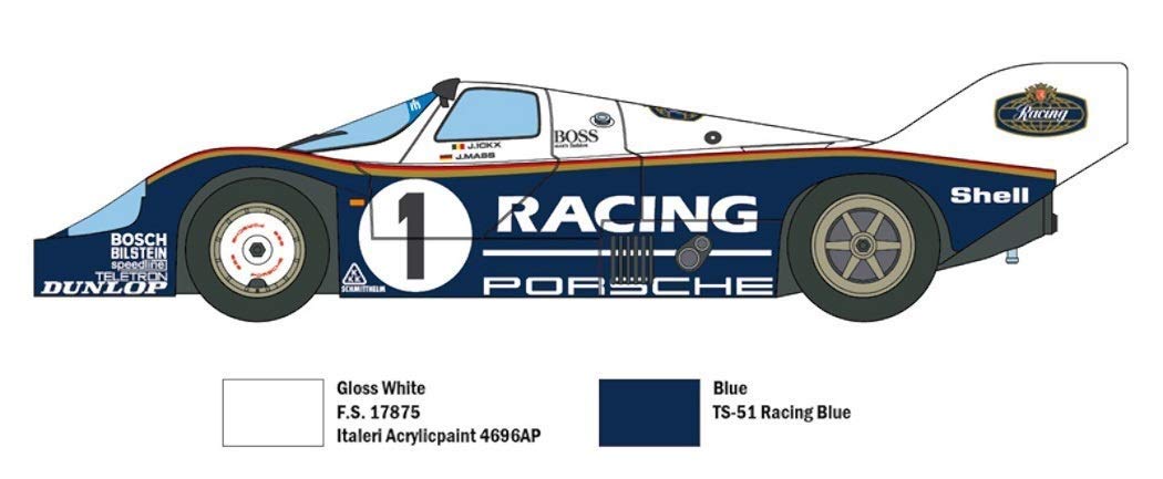 italeri-3648s-porsche-956-auto-bausatz-1-24-rennwagen image 7