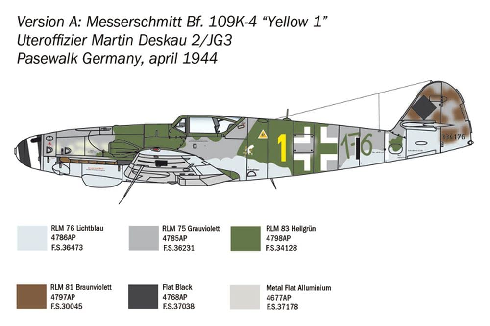italeri-bf-109-k-4-modellflugzeug-1-48-aircraft-2805 image 4