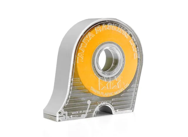 tamiya-87032-masking-tape-abroller-18mm-x-18m-gelb image 1