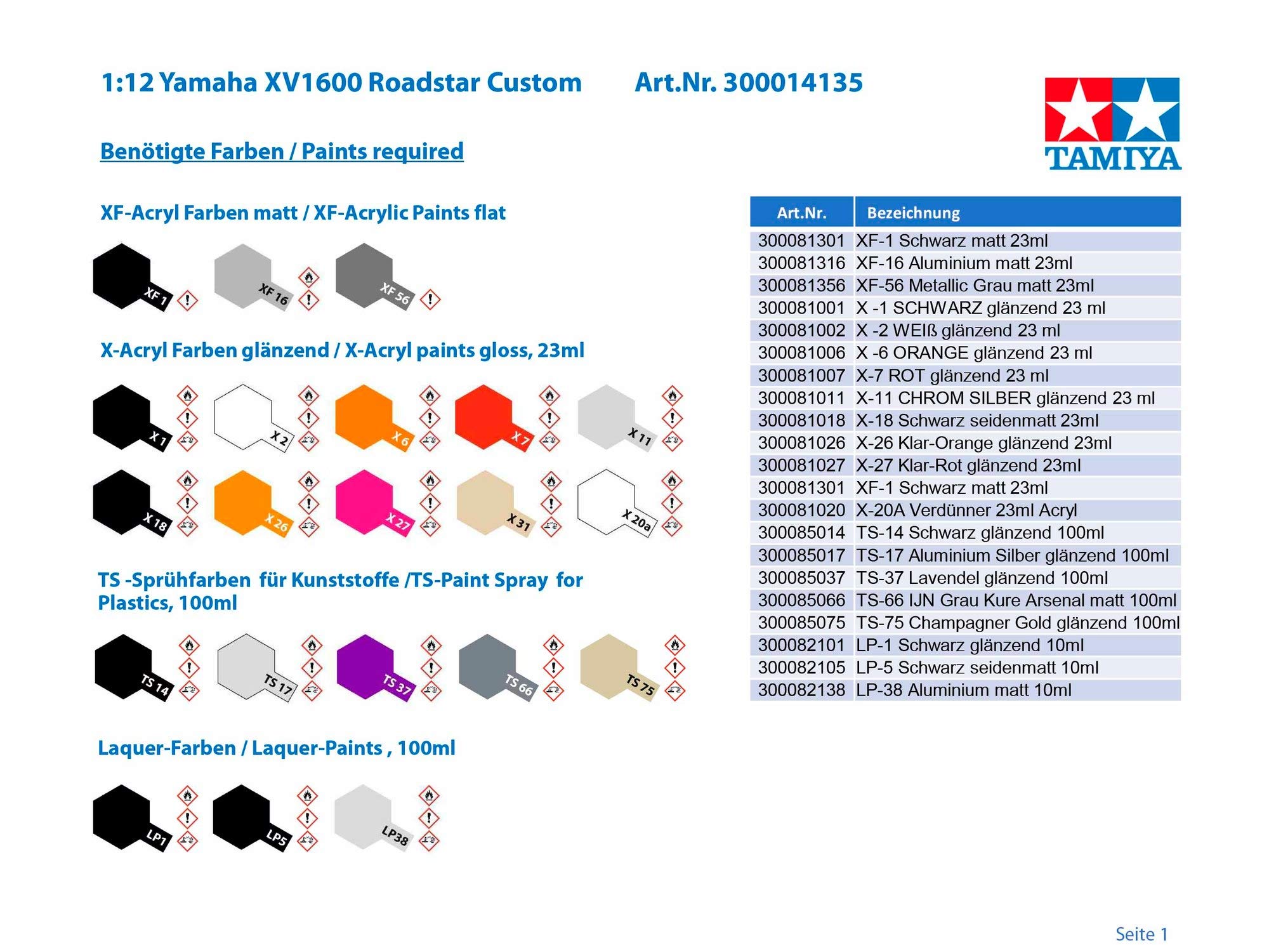 tamiya-1-12-yamaha-xv1600-roadstar-motorradbausatz image 4