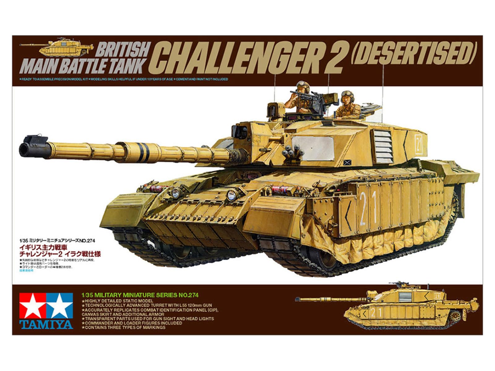 tamiya-300035274-challenger-2-panzer-modellbausatz-1-35-w-ste image 2