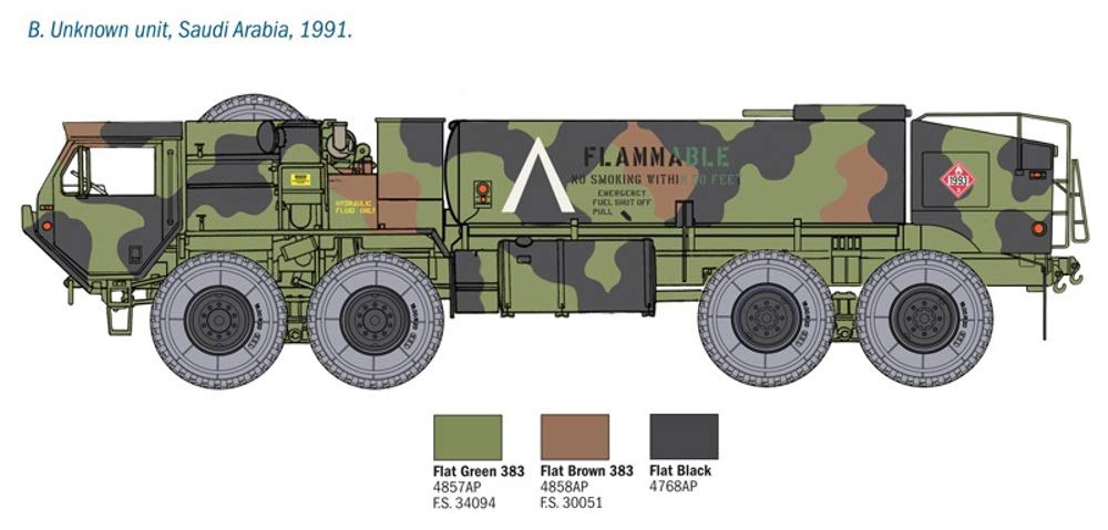 italeri-6554-us-m978-fuel-truck-modellbausatz-1-35-29-7-cm image 5