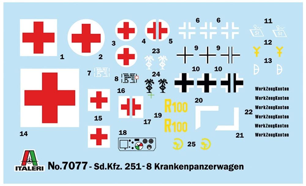 italeri-sd-kfz-251-8-ambulance-1-72-milit-r-modellbausatz image 2