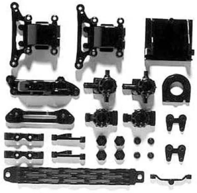 tamiya-tt-01-a-teile-lenkhebel-achsschenkel-rc-ersatzteil-schwarz image 1