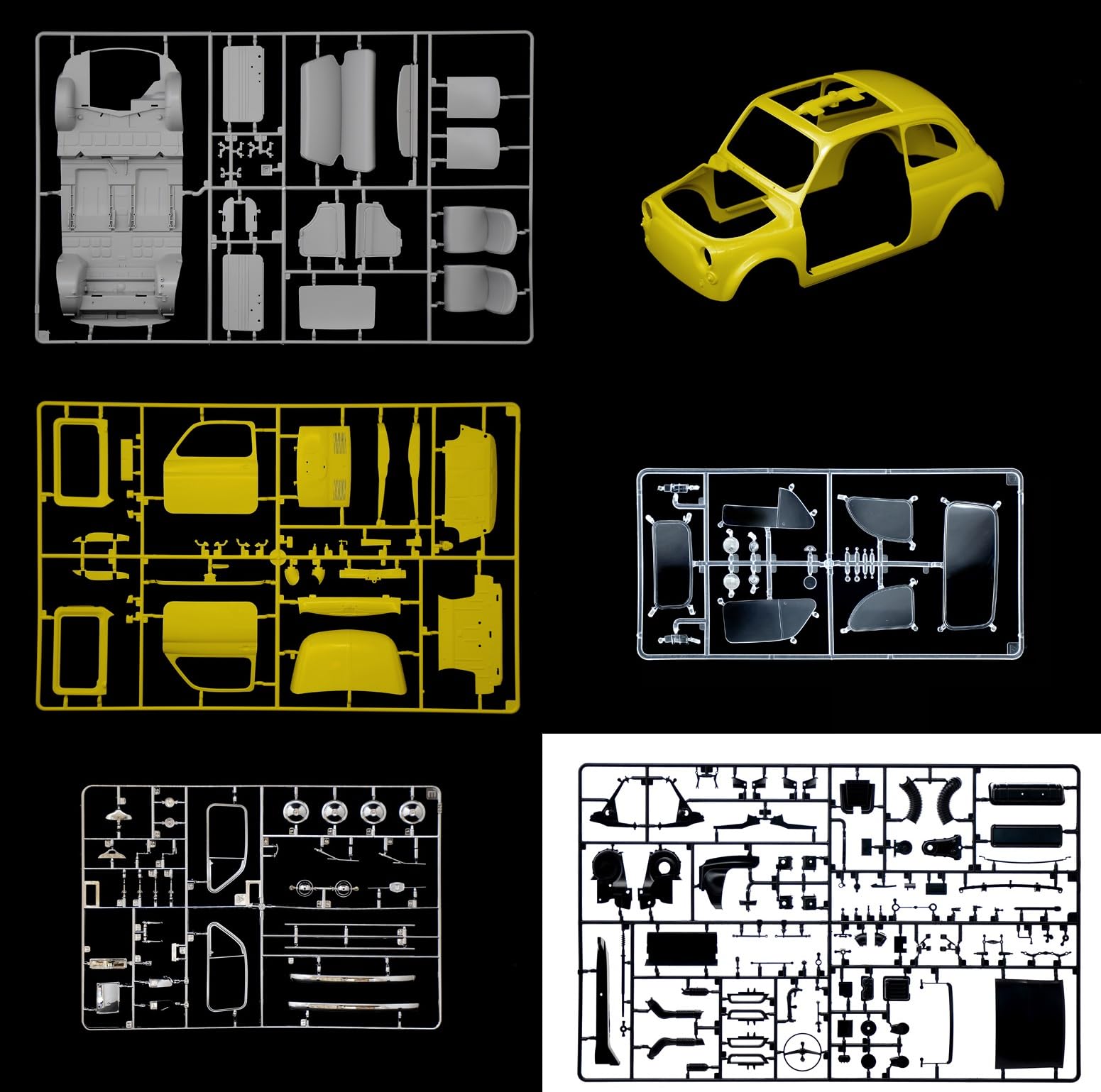 italeri-4715-fiat-500-f-modellbausatz-1-12-gelb-unlackiert image 6