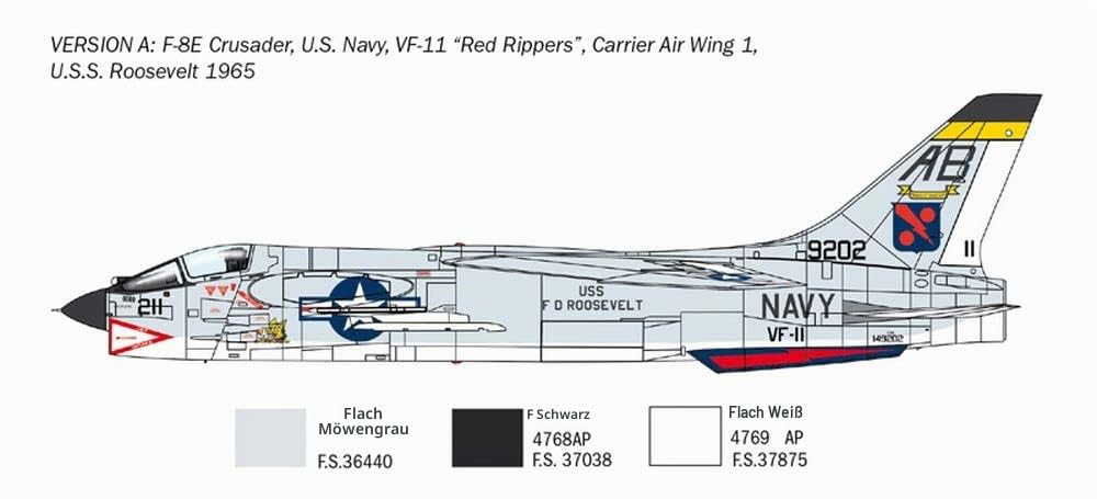 italeri-1456s-f-8e-crusader-flugzeug-bausatz-1-72 image 4