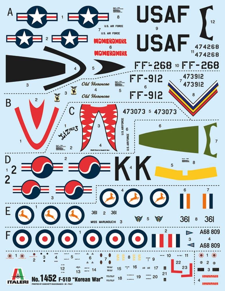 italeri-f-51d-korean-war-1-72-flugzeug-bausatz image 3