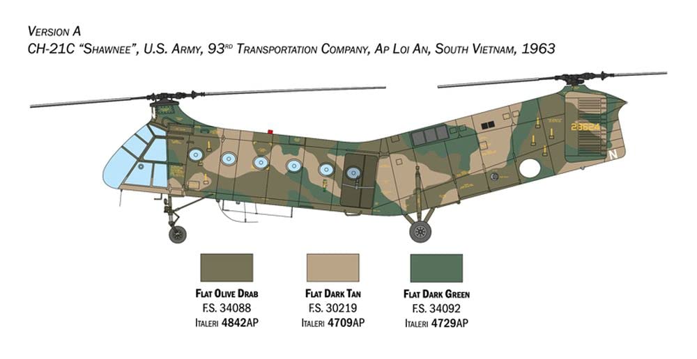 italeri-h-21c-flying-banana-gunship-hubschrauber-1-48 image 4