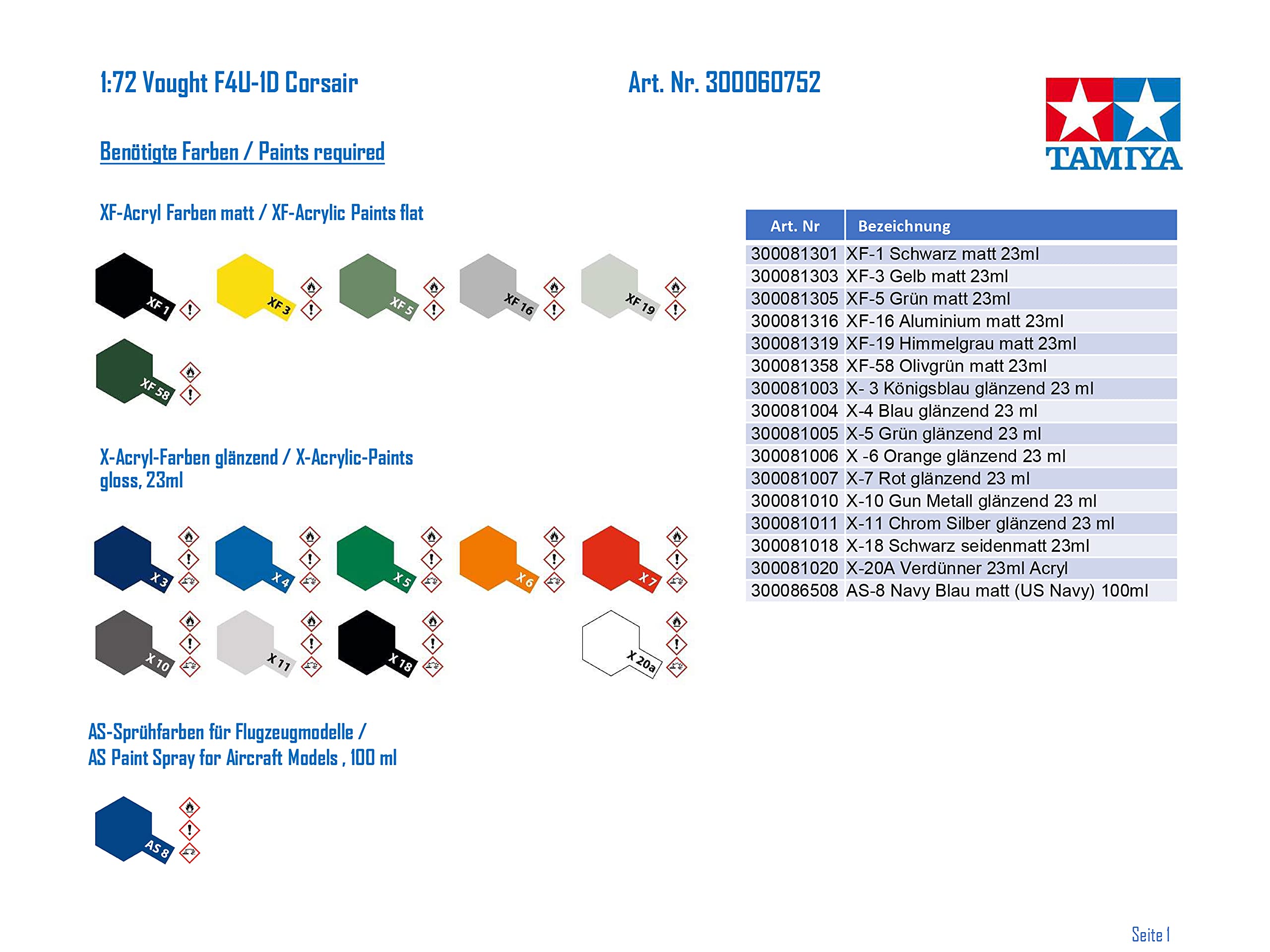 tamiya-vought-f4u-1d-corsair-flugzeugbausatz-1-72-unlackiert image 3