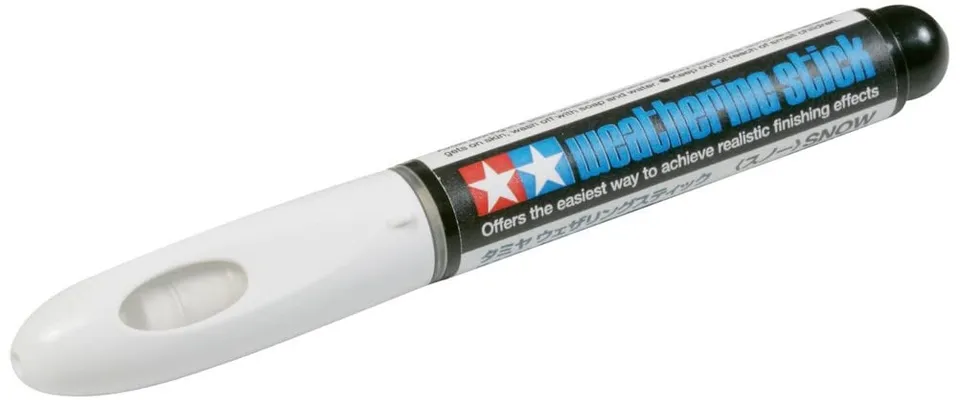 tamiya-87082-weathering-stick-schnee-modellbau-stift image 1