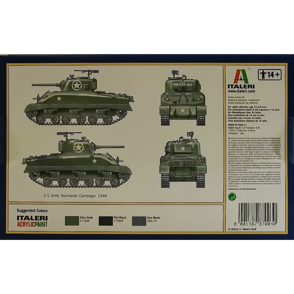 italeri-m4-sherman-plastikbausatz-us-panzer-1-72 image 2