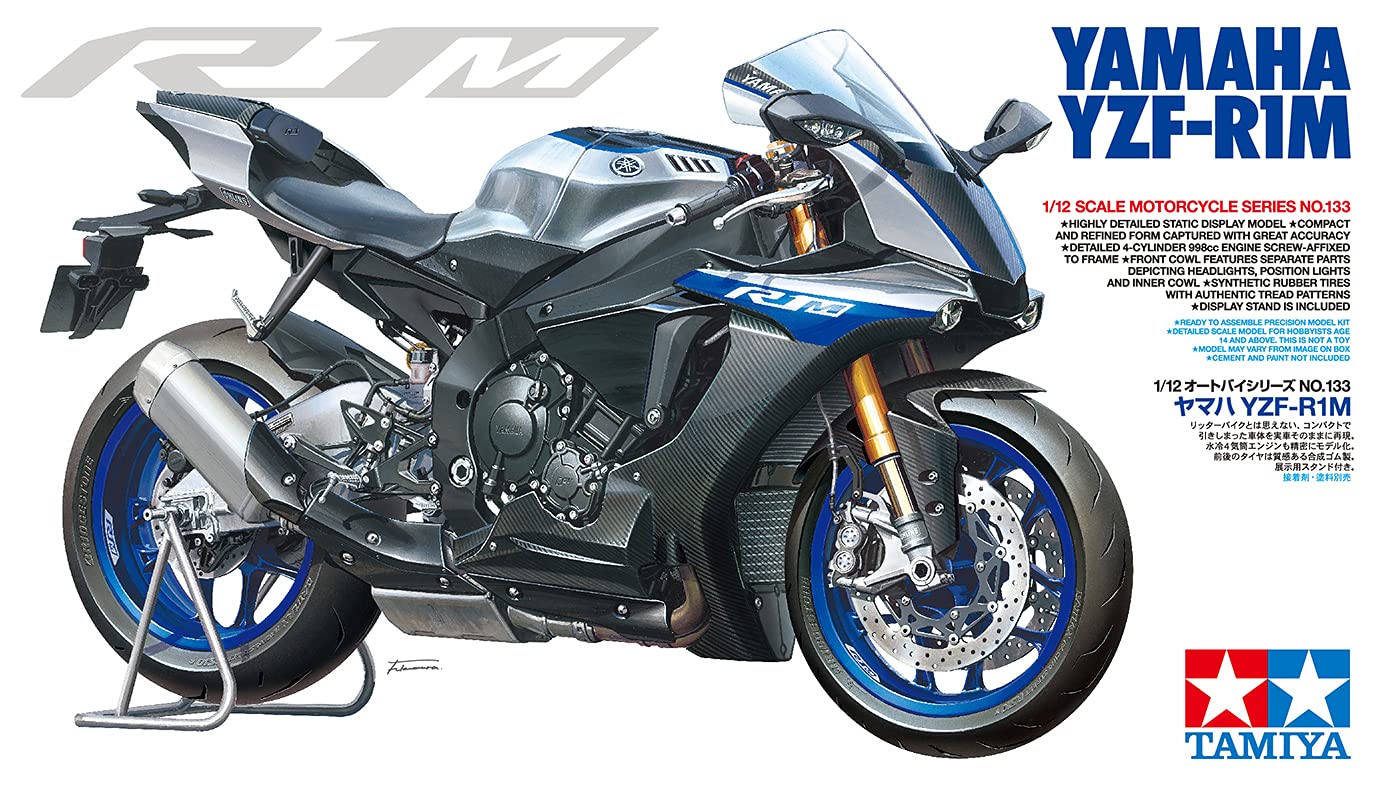 tamiya-14133-yamaha-yzf-r1m-modellbausatz-1-12-unlackiert image 2