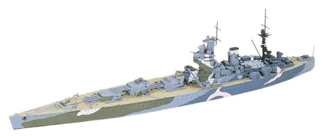 tamiya-1-700-water-line-hms-nelson-schlachtschiff-bausatz-grau image 1