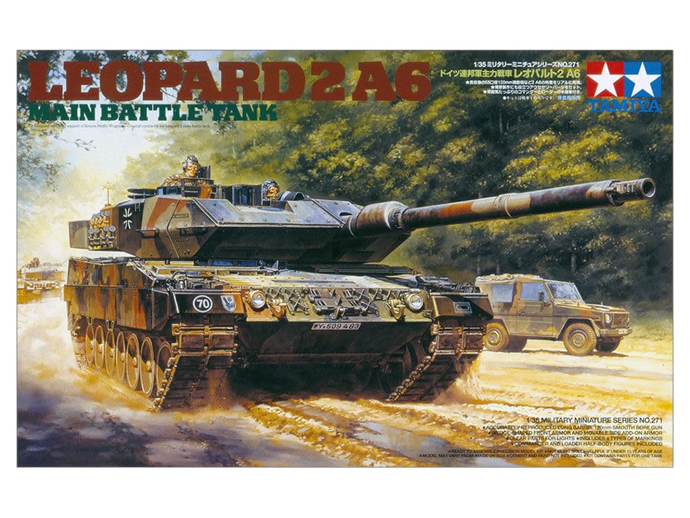 tamiya-35271-leopard-2a6-kampfpanzer-plastikbausatz-1-35 image 2