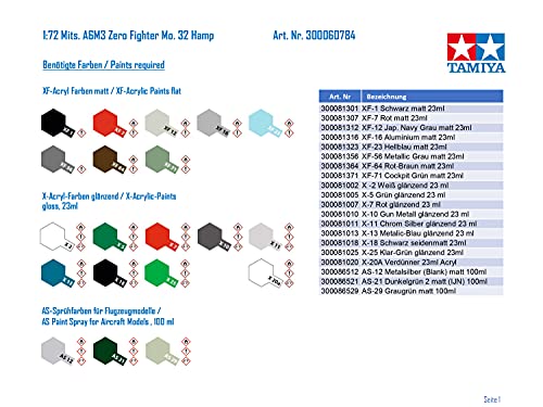 tamiya-mitsubishi-a6m3-zero-flugzeug-bausatz-1-72-hamp image 6