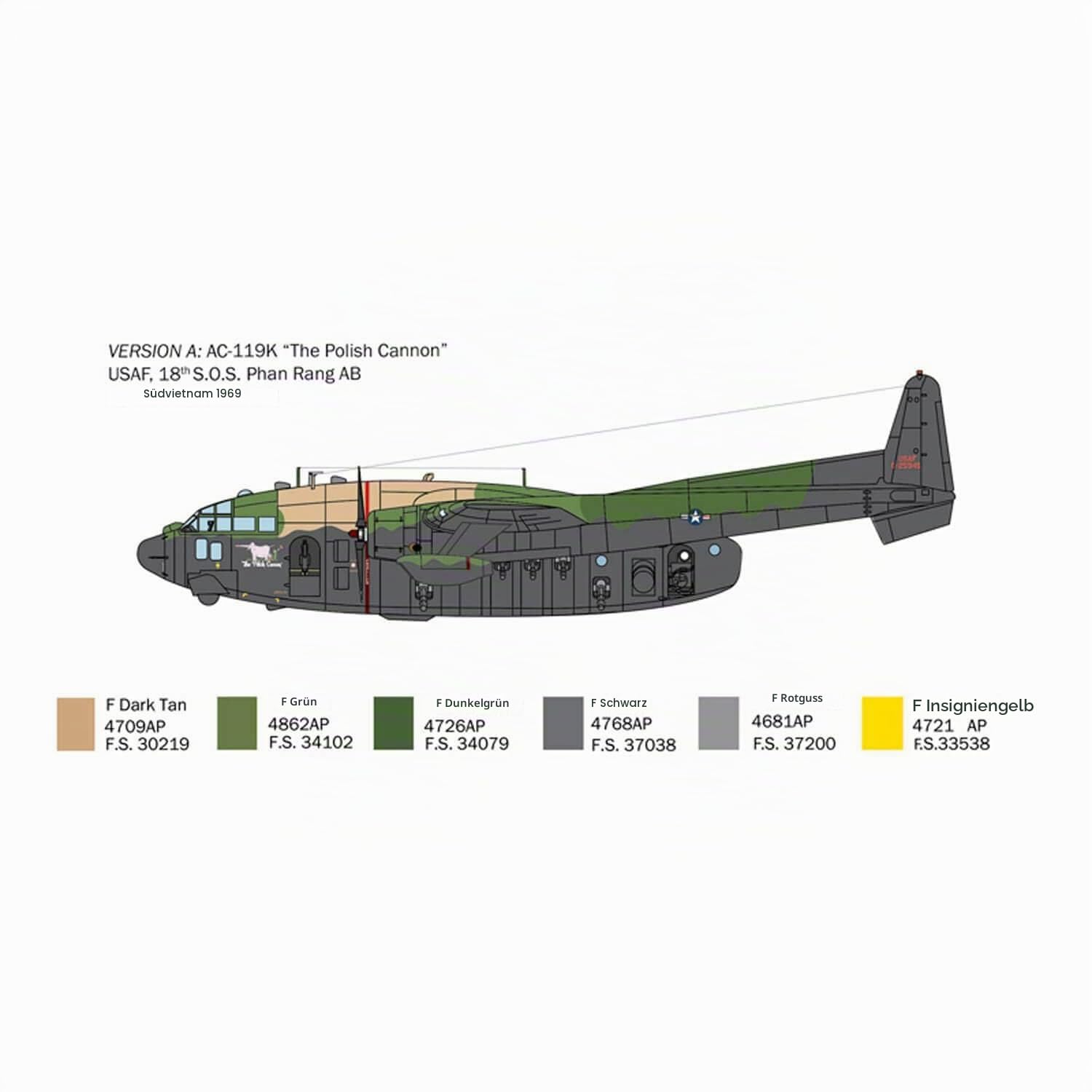 italeri-1468-ac-119k-stinger-gunship-flugzeug-1-72-bausatz image 2