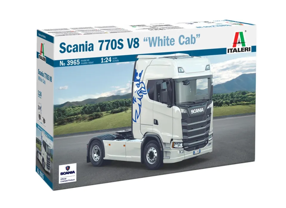 italeri-3965-scania-770-s-v8-white-cab-1-24-plastikbausatz image 1