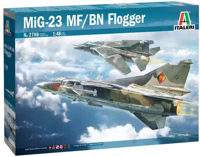 italeri-mig-23-mf-bn-flogger-flugzeugmodell-1-48-klebebausatz image 1