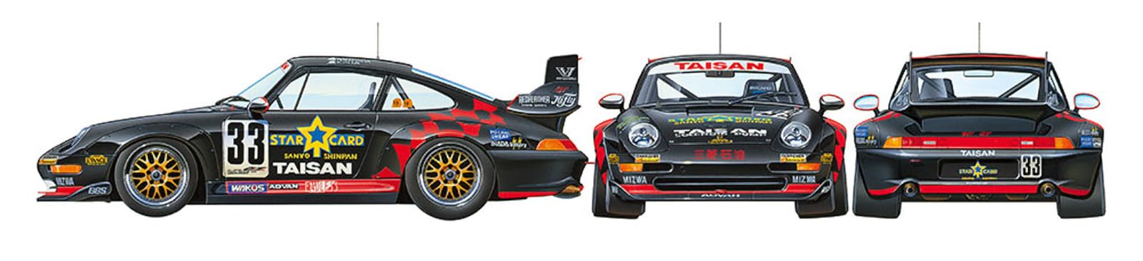 tamiya-taisan-starcard-porsche-911-gt2-modellbausatz-1-24 image 4