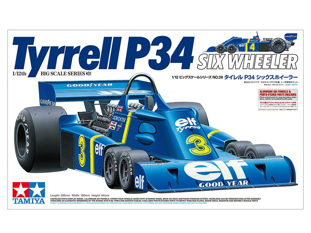 tamiya-tyrrell-p34-six-wheeler-12036-rennwagen-bausatz-1-12-mit-tzteile image 2