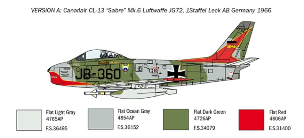 italeri-f-86e-sabre-flugzeugmodell-1-48-korea-duell image 4