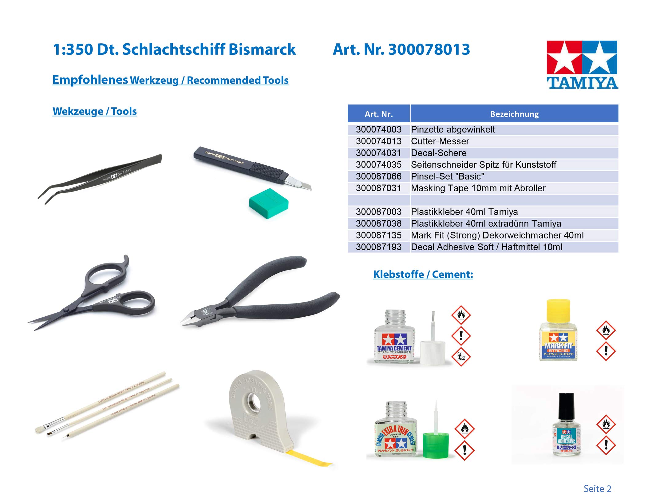 tamiya-bismarck-78013-schlachtschiff-1-350-wwii image 6