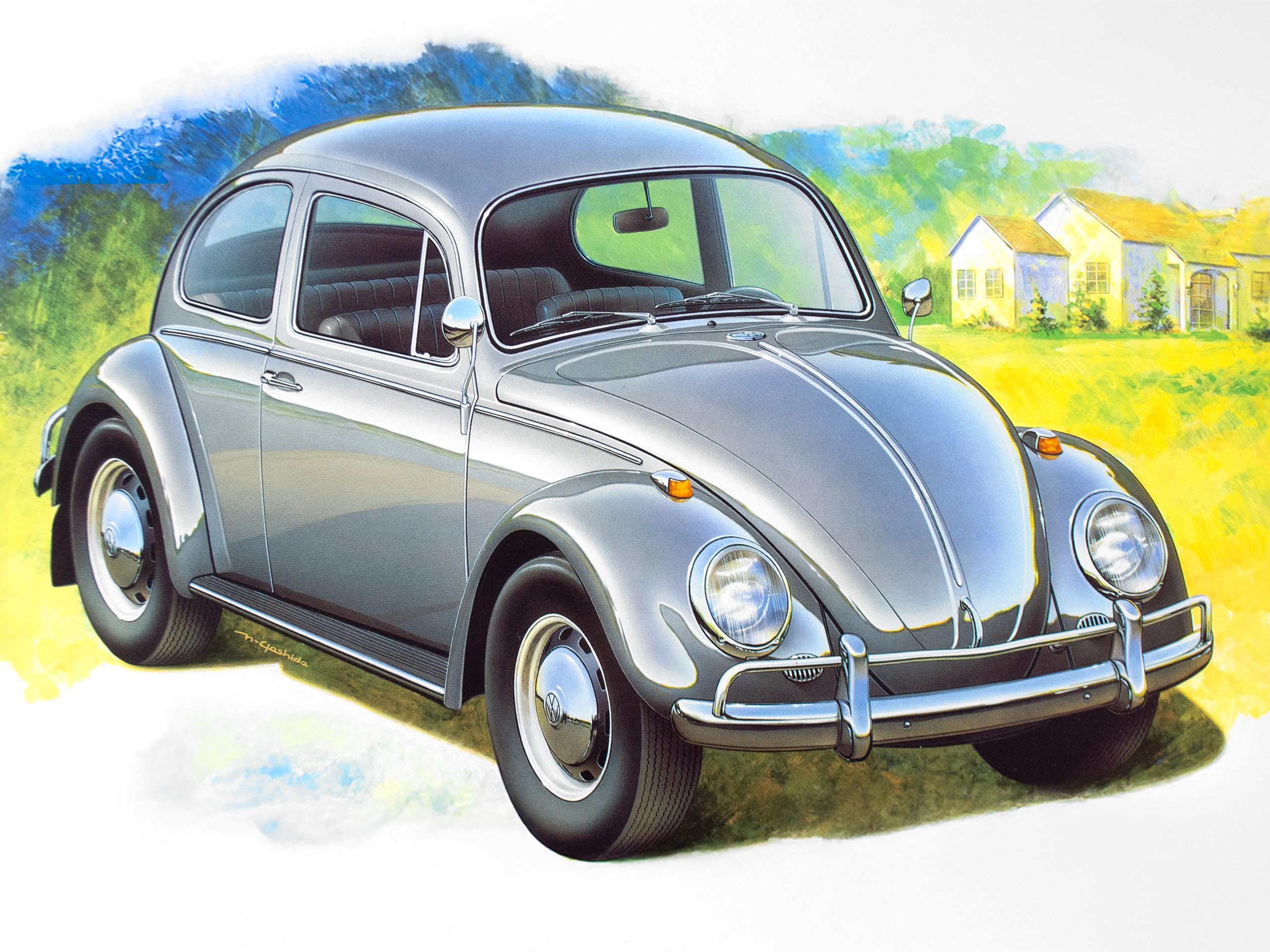 tamiya-24136-vw-k-fer-1300-modellbausatz-1-24-silber-1966 image 3