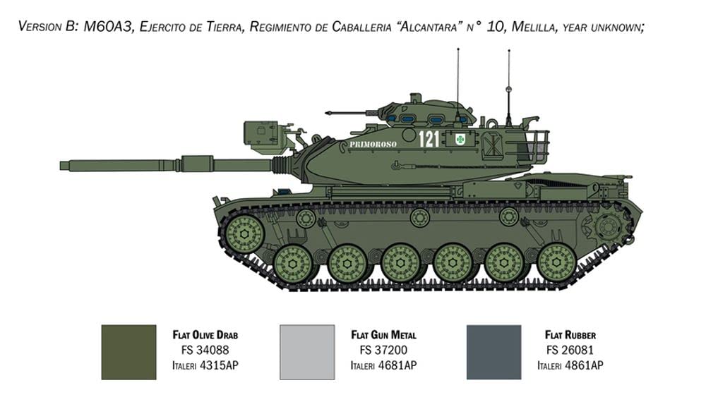 italeri-m60a-3-kampfpanzer-1-35-military-vehicles-bausatz image 5