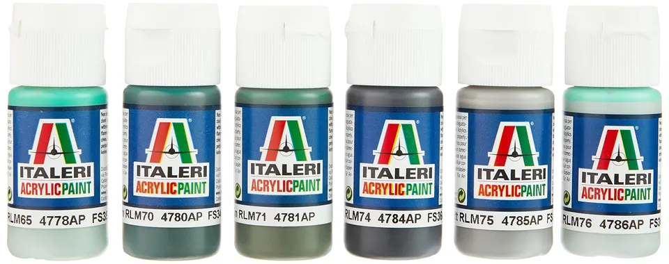 italeri-acryl-set-wwii-luftwaffe-flugzeugfarben-6x20ml image 1