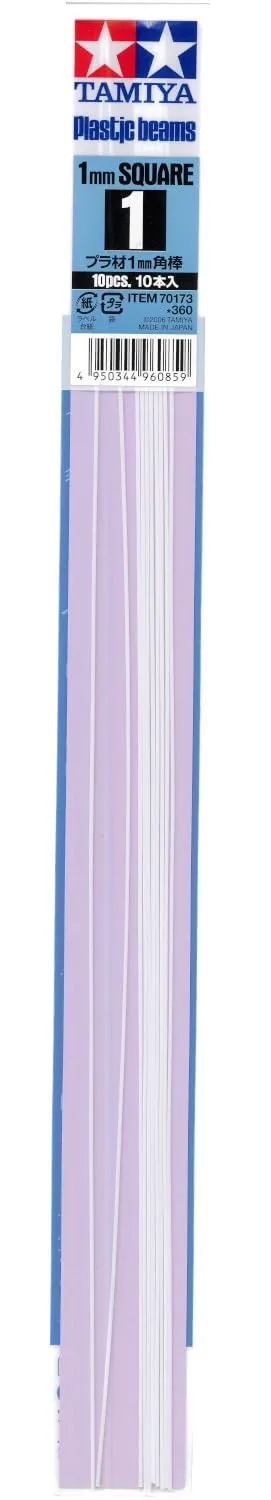 tamiya-70173-vierkantprofil-1x1mm-wei-400mm-10-st-ck image 1