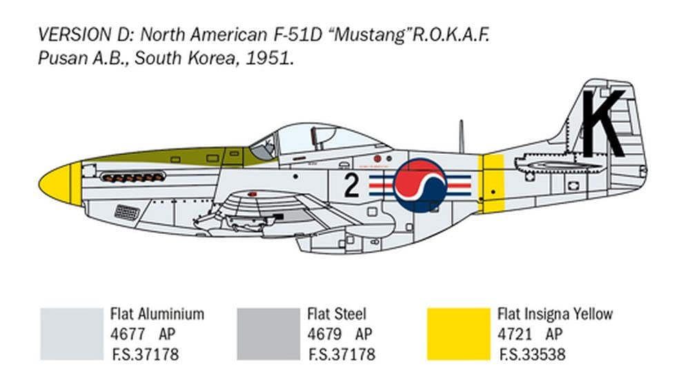 italeri-f-51d-korean-war-1-72-flugzeug-bausatz image 7