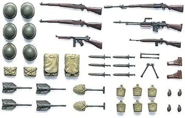 tamiya-35206-wwii-us-infanterie-diorama-set-1-35-waffen image 1