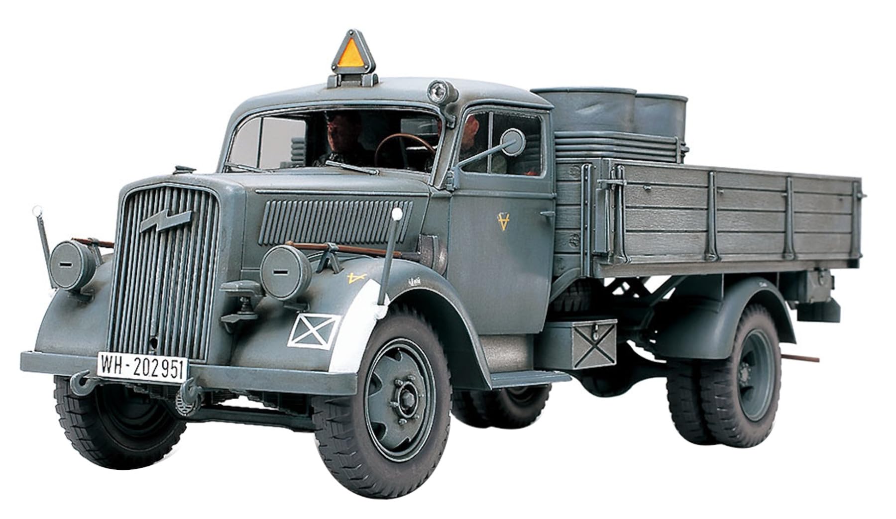 tamiya-35291-deutscher-transport-lkw-3t-truckbausatz-1-35-grau image 1