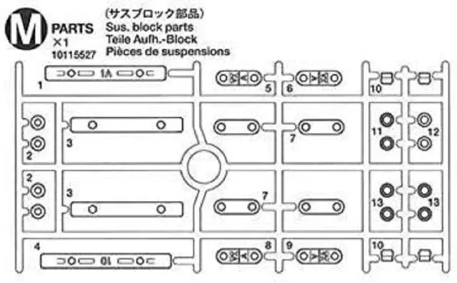 tamiya-m-teile-m1-m3-58435-rc-ersatzteile-subaru-impreza image 1