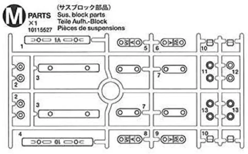 tamiya-m-teile-m1-m3-58435-rc-ersatzteile-subaru-impreza image 1