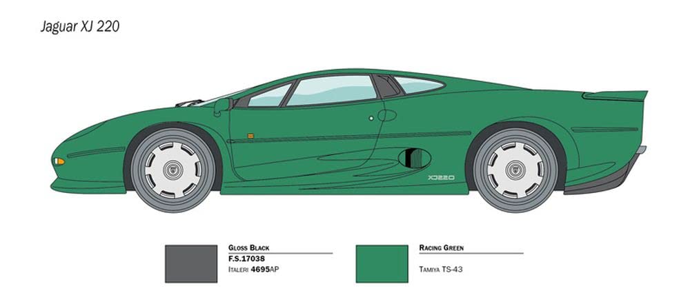 italeri-3631s-jaguar-xj-220-1-24-auto-modellbausatz image 4