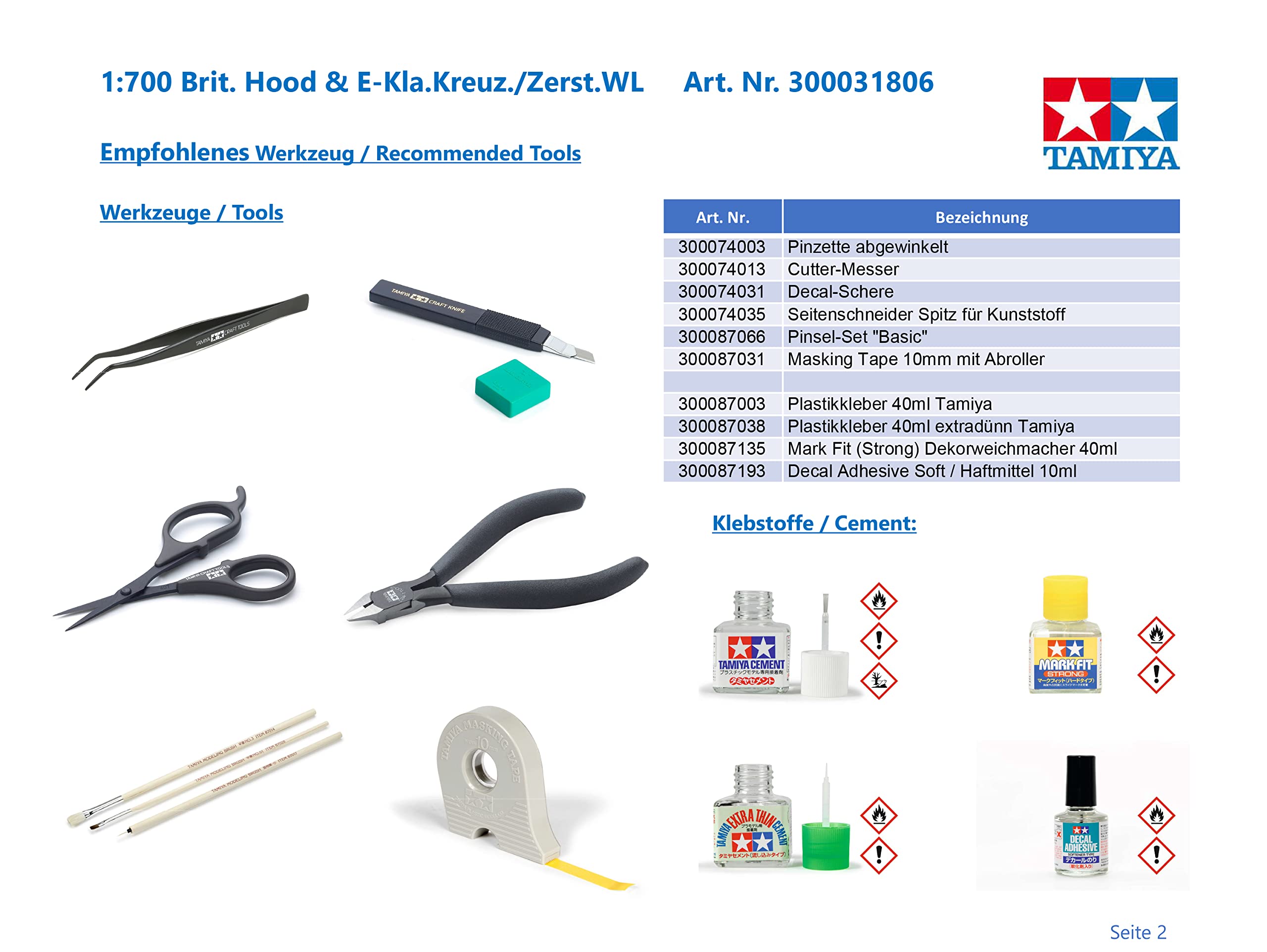 tamiya-water-line-31806-schiffsmodell-hood-class-e-1-700 image 3