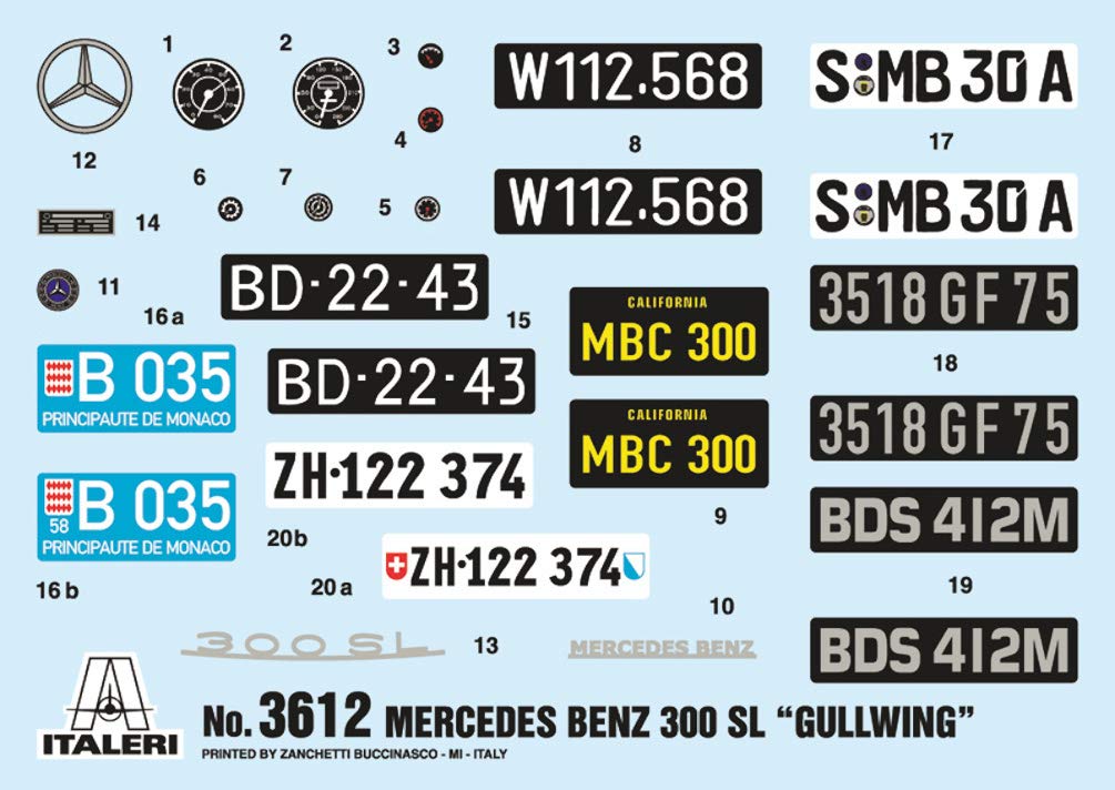 italeri-3612-auto-1-16-mercedes-300-sl-gullwing image 7