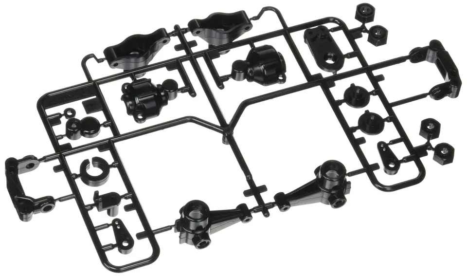 tamiya-tl-01-b-teile-achsschenkel-c-halter-ersatzteil-schwarz image 1