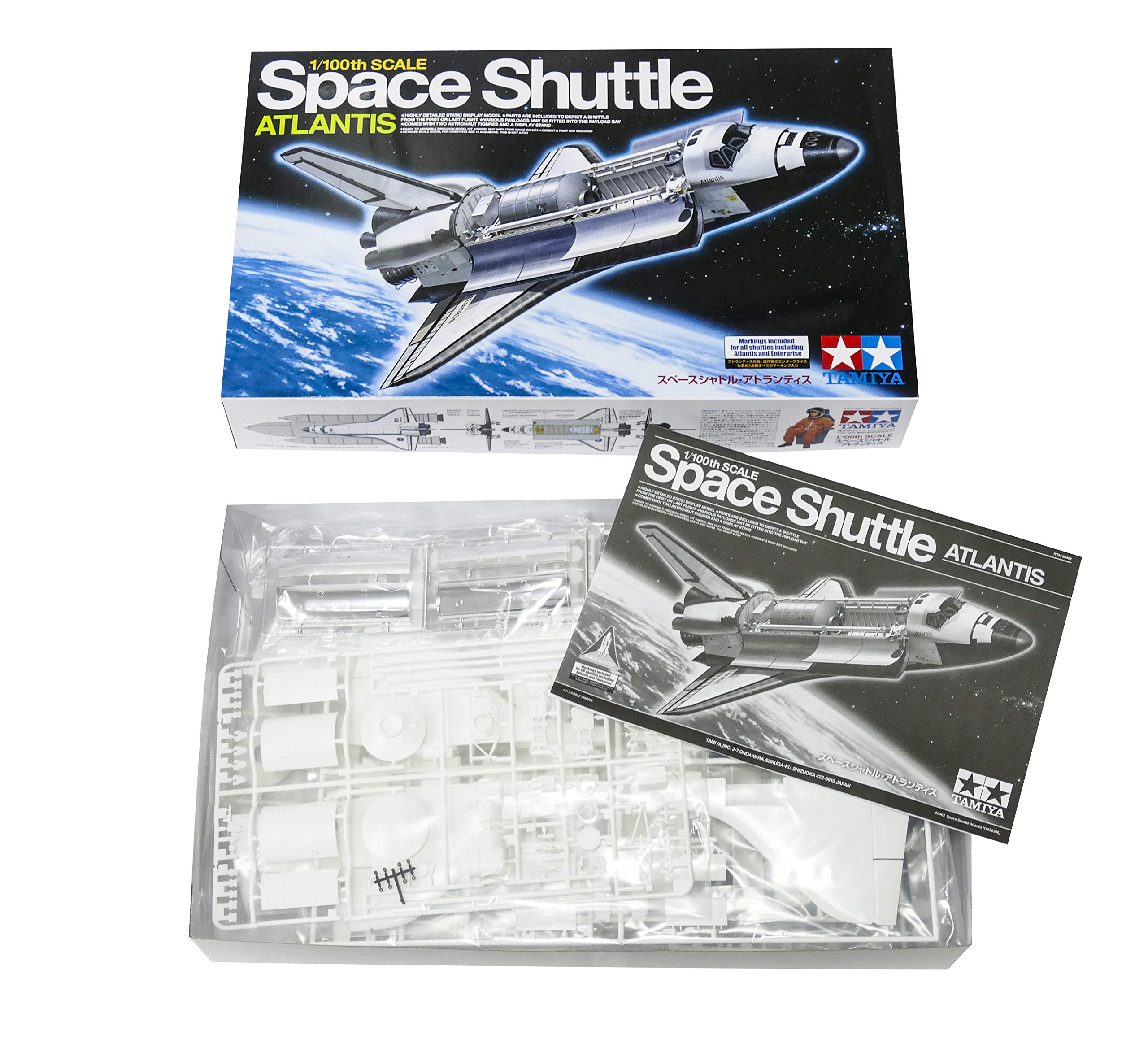 tamiya-60402-space-shuttle-atlantis-1-100-standmodell-silber image 2