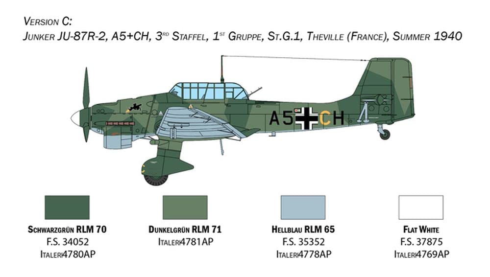 italeri-junkers-ju-87b-stuka-flugzeug-1-48-22-9-cm image 6