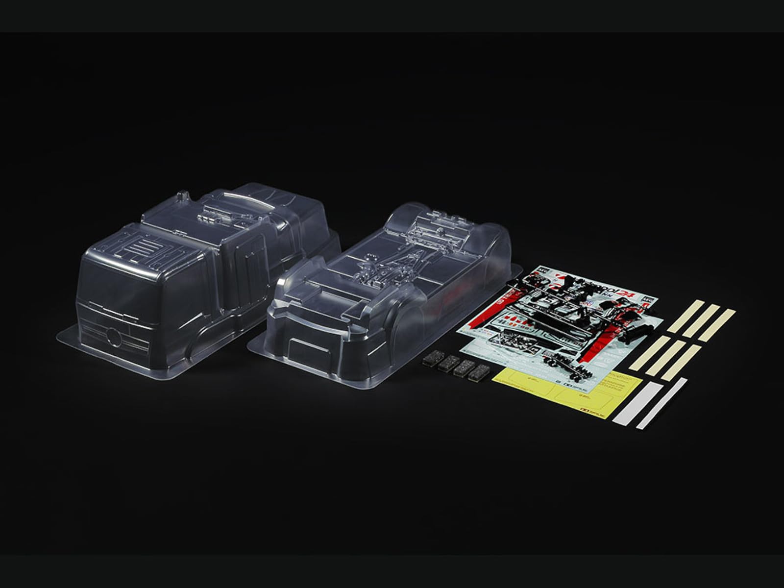 tamiya-actros-mp4-race-truck-karosseriesatz-tt-02-unlackiert image 2